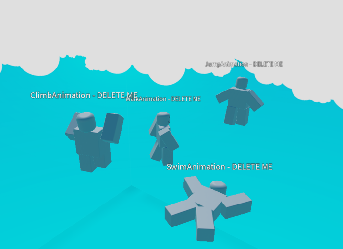 R6 Walk, Fall, Jump, Swim, Climb Animations . preview 1