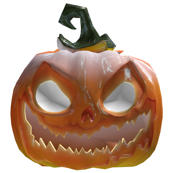 Glossy Candy Corn Pumpkin Halloween Head [Glowy] 