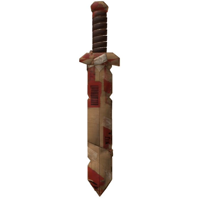 cardboard sword