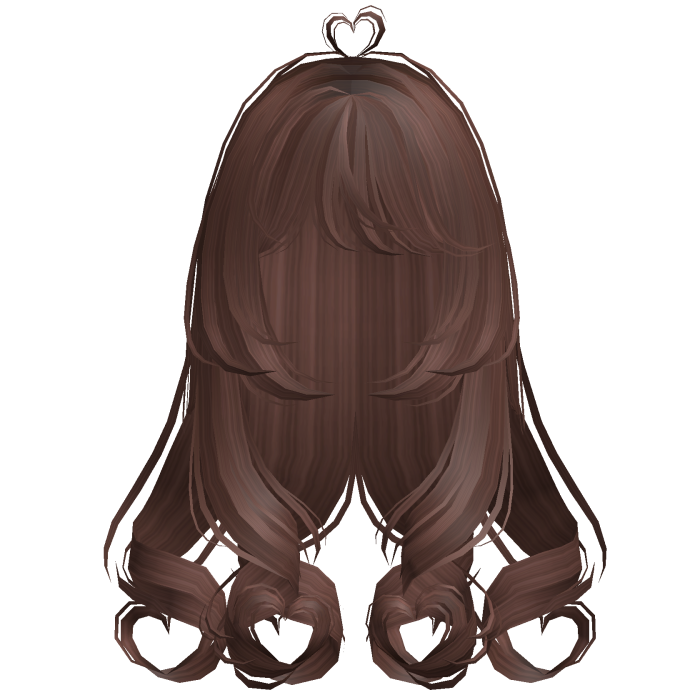 Cute Wispy Long Hearts Hair Brown