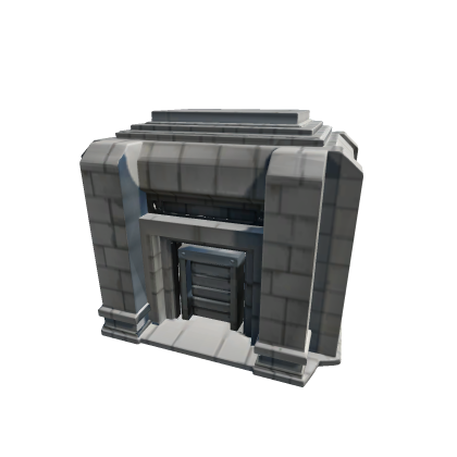 Bunker entrence with metal door