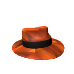 Orange Sparkle Fedora