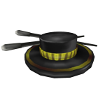 Black & Yellow Chopstick Top Hat
