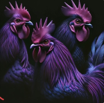 Purple roosters