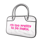 Retro/Vintage Bag | White & Hot Pink