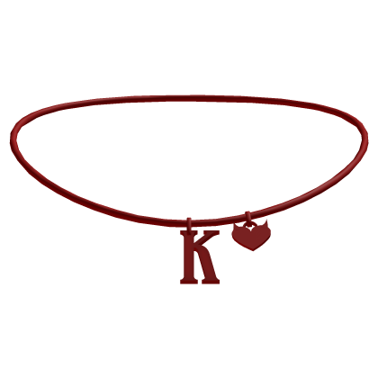 K initial necklace
