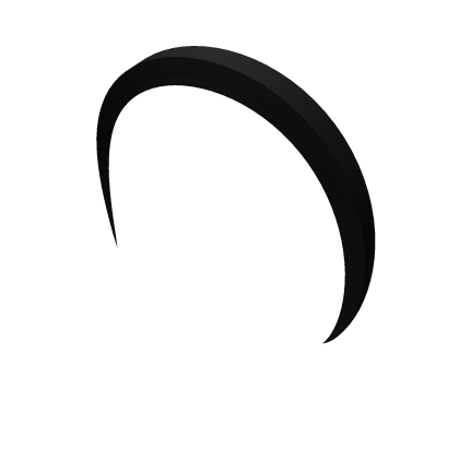 Simple Hair Cowlick (Black) Roblox item