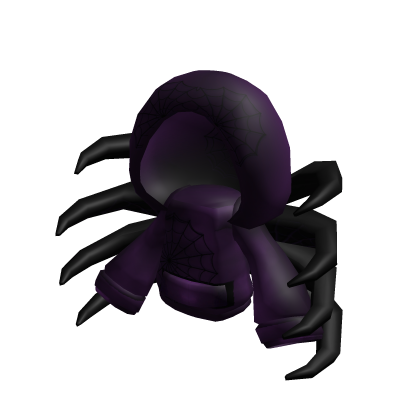 Cutesy Purple Oversized Halloween Spider Sweater thumbnail