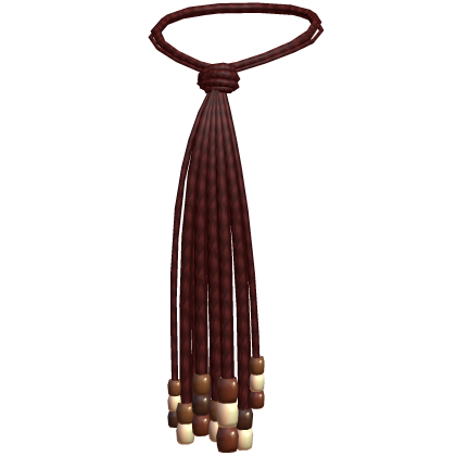 ☆ Red Beaded Braid Tie (3.0) Roblox item