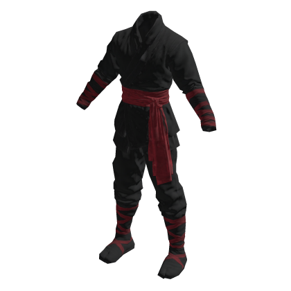 Black Red Ninja Suit