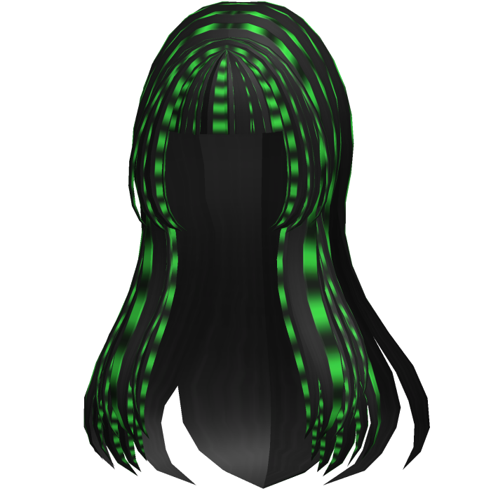 layered y2k hime hair ∙ scene raccoon black gree