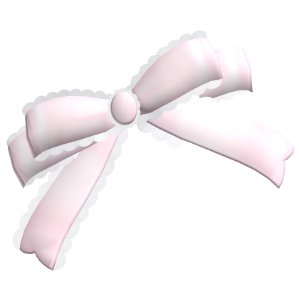 ♡ : dainty lace princess head bow ୨୧ pink Roblox item