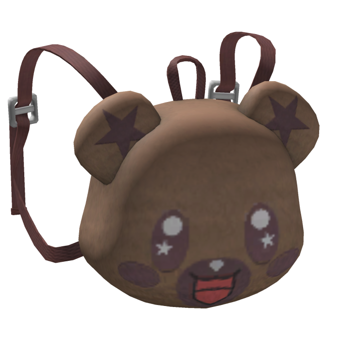 -',ৎ Cute Kawaii Bear Backpack in Brown Red (3.0)
