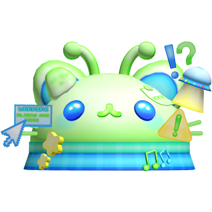 Cute Kawaii Kitty Alien Frutiger Hat