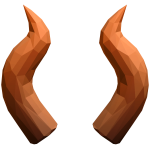 Orange Spike Horns
