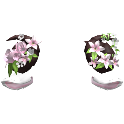 Pink Goat Sheep Flowery Red Horns w Ears Roblox item