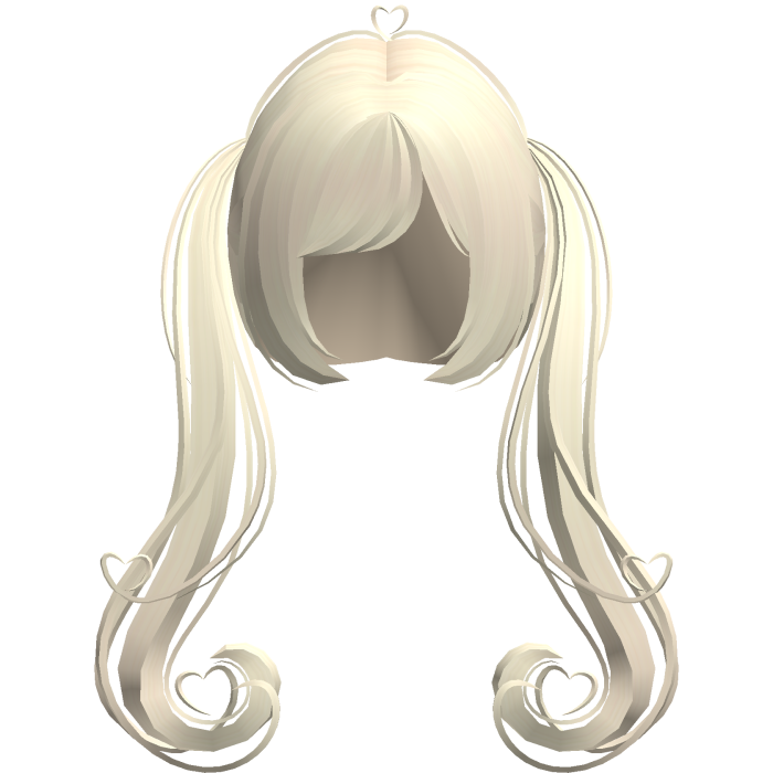 cute blonde heart pigtails ♡