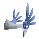 Ornate Blue Feathered Headpiece