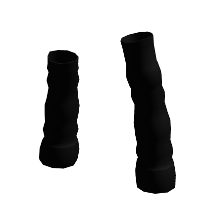 ♡ Black Uneven Leg warmers