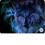 Howling heart of a wolf