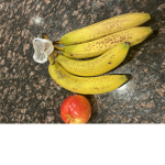 4 bananas and an apple