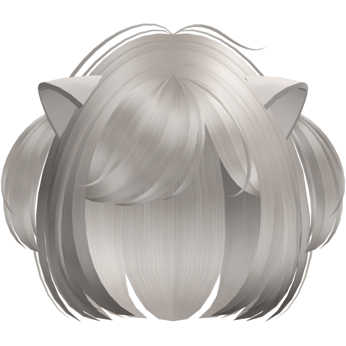 ♡ ⸝⸝⩊ 🦴 cutecore neko haircut light ash 𐙚