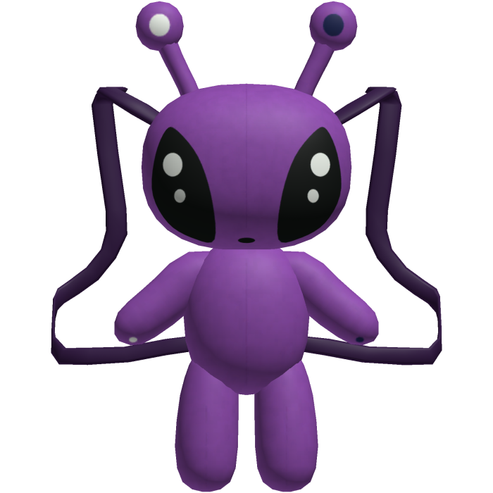 Backpack Plush 1.0 Cute Silly Purple Alien