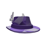 Exquisite purple valk fedora