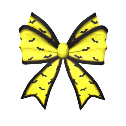 Yellow Halloween Hair Bow