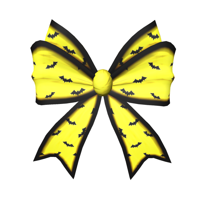 Yellow Halloween Hair Bow