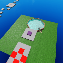Obby with a swiming pool