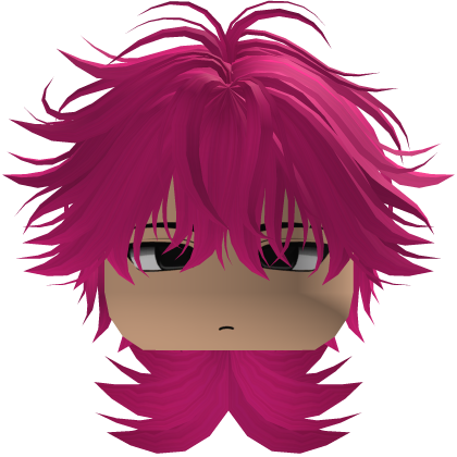 Cute Y2K emo pink hair