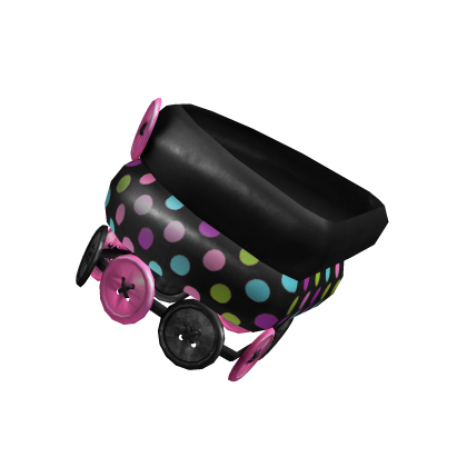 Black Multicolor Confetti Button Bracelet