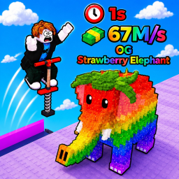 [🌈RAINBOW!] Pogo jump to Brainrots!