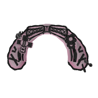 Cute Maid Moe Kawaii Hat  (Pink to Black) Roblox item