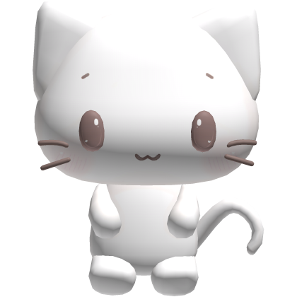 🍀 masyumaro kawaii neko kitty backpack white Roblox item