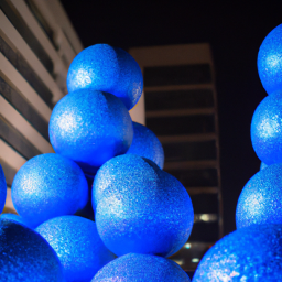 Watch blue crystal balls form into reality.