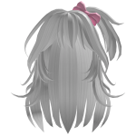 Platinum Hair with Bow