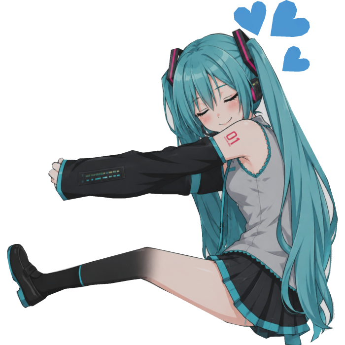 Miku Cute Anime Girl Hug