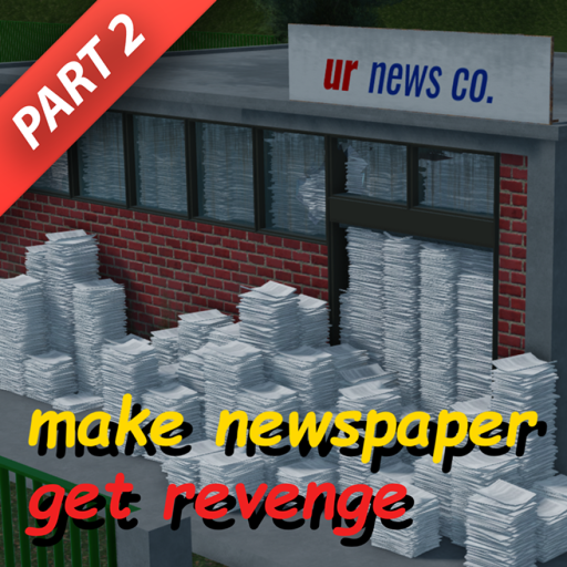 start a newspaper company to get revenge tycoon official Roblox game thumbnail