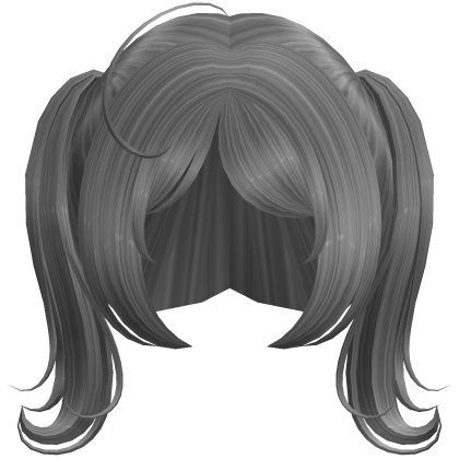 ✚ Kawaii Soft Swirly Doll Pigtails in Grey