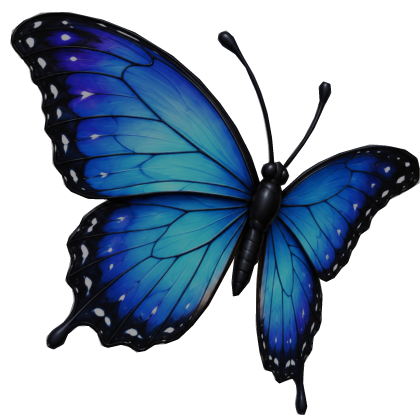 Blue Butterfly Eye Cover