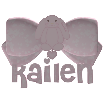 ๑˚kailen jellycat bow pink