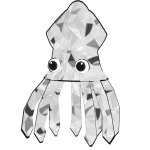 White Sparkle Time Squid