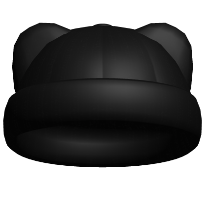 Black Bear Ears Beanie Roblox item