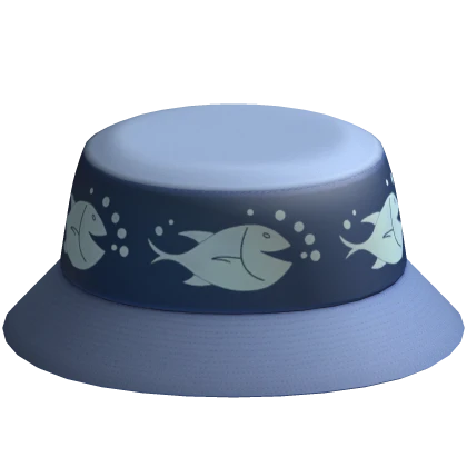🦊 Nick Wilde's Fish Blue Bucket Hat Zootopia Fox | Roblox Item