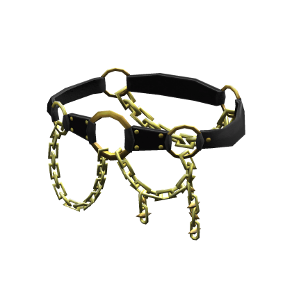 Leather Ring Chains Belt › Gold thumbnail