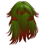 christmas layered messy anime hair