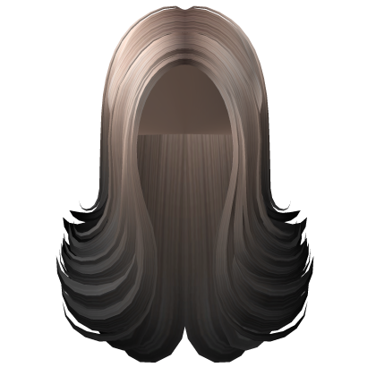 Long Luscious Popular Preppy Hair (Platinum Black) Roblox item