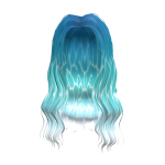 Lovely Aqua Waves Hair
